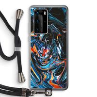 Black Unicorn: Huawei P40 Pro Transparant Hoesje met koord