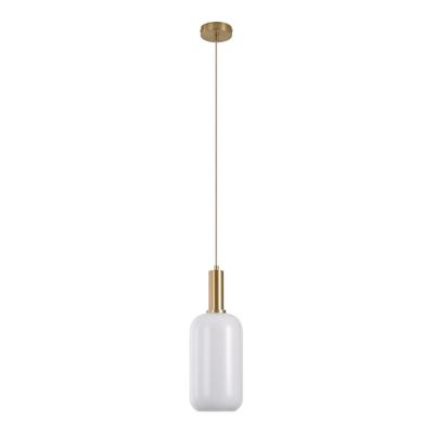 Robinson - hanglamp - wit - glas en messing - 150 cm
