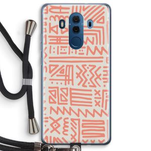 Marrakech Pink: Huawei Mate 10 Pro Transparant Hoesje met koord