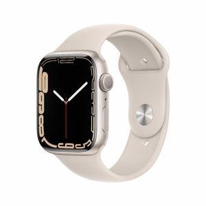 Refurbished Apple Watch Series 7 45mm Wit Als nieuw