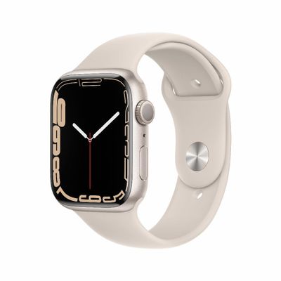 Refurbished Apple Watch Series 7 45mm Wit Gebruikt