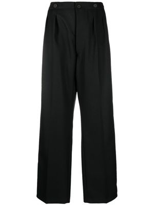 Maison Margiela pantalon de tailleur à taille haute - Noir