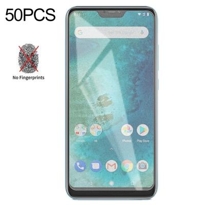 50 stuks non-Full matte Frosted gehard glas film voor Xiaomi Redmi 6 Pro geen retail pakket