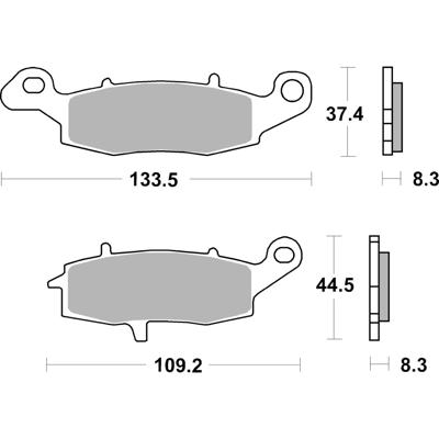 BREMBO Remblokken, voor de moto, Road/Sport Gesinterd Metaal 07KA18SR