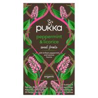 Thee Pukka peppermint licorice 20 zakjes