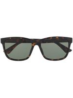 Gucci Eyewear lunettes de soleil à monture rectangulaire - Marron