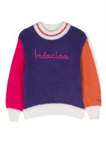 MC2 Saint Barth Kids pull à design colour block - Violet