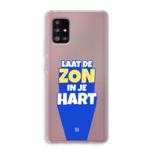 Laat de zon in je hart: Samsung Galaxy A51 5G Transparant Hoesje