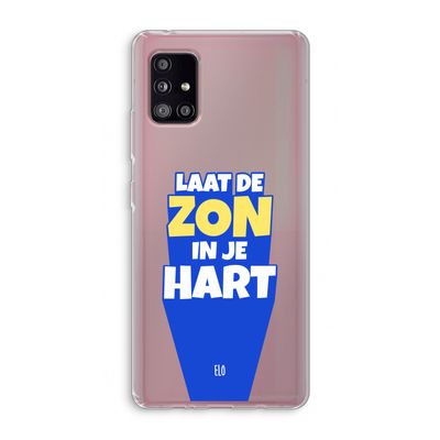 Laat de zon in je hart: Samsung Galaxy A51 5G Transparant Hoesje