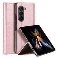 Samsung Galaxy Z Fold5 Dux Ducis Bril Flip Hoesje - Roze