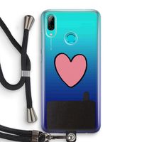 Hartje: Huawei P Smart (2019) Transparant Hoesje met koord