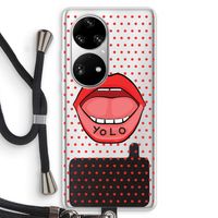 Yolo Denise: Huawei P50 Pro Transparant Hoesje met koord