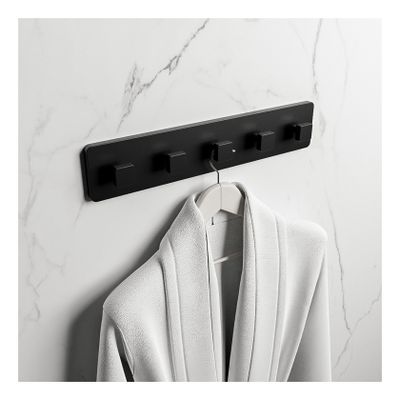 Handdoek haak Easy | Wandmontage | 45 cm | 5 haaks | Urban