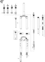 ROCKSHOX verende voorvork "recon silver rl" susp.fork rs recon sil.rl 130mm black