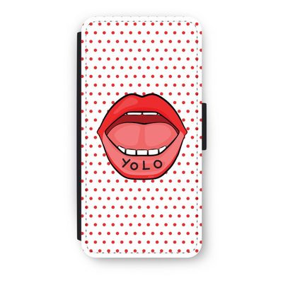 Yolo Denise: iPhone 8 Flip Hoesje