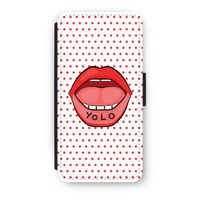 Yolo Denise: iPhone 8 Flip Hoesje