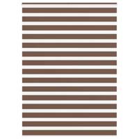 VidaXL Zebra rolgordijn 160x200 cm stofbreedte 155,9cm polyester bruin