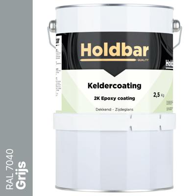 Holdbar Keldercoating Grijs (RAL 7040) 2,5 kg