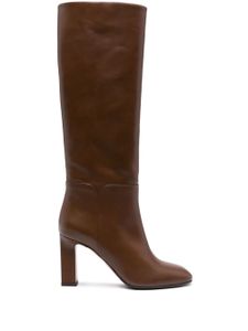 Aquazzura bottines Sellier 85 mm en cuir - Marron