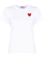 Comme Des Garçons Play t-shirt à logo imprimé - Blanc