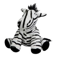 Pluche knuffel zebra 19 cm - thumbnail