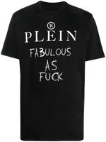 Philipp Plein t-shirt à slogan imprimé - Noir