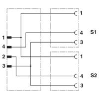 Phoenix Contact 1671386 Sensor/actuator aansluitkabel Aantal polen (sensoren): 3 0.60 m 1 stuk(s) - thumbnail