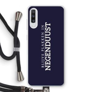 Blijve plakken in Negenduust: Samsung Galaxy A70 Transparant Hoesje met koord