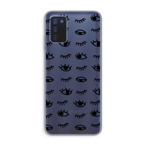 Eye pattern #2: Samsung Galaxy A03s Transparant Hoesje
