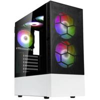 Kolink Kolink Observatory MX Mesh ARGB Midi Tower Case - Black/White Midi-tower Behuizing, Gaming-behuizing, PC-behuizing Zwart-wit - thumbnail