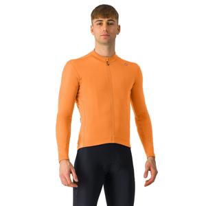 Castelli Espresso thermal jersey lange mouw vivid orange/dark gray heren L