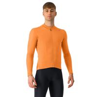 Castelli Espresso thermal jersey lange mouw vivid orange/dark gray heren XXXL