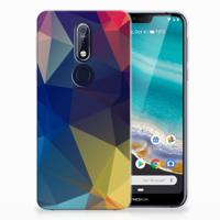 Nokia 7.1 | TPU Hoesje | Polygon Dark