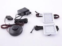 Kit vierkant led verlichting wit (lot van 2) Kit vierkant led verlichting wit (lot van 2)