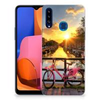 Samsung Galaxy A20s | Silliconen Back Cover | Amsterdamse Grachten