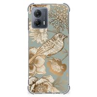 Case voor Motorola Moto G53 Vintage Bird Flowers - thumbnail