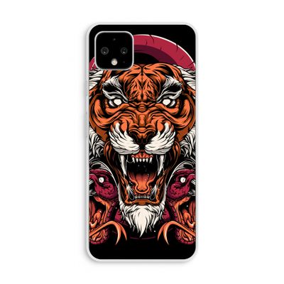 Tiger and Rattlesnakes: Pixel 4 XL Transparant Hoesje