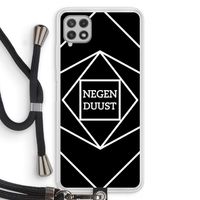 Negenduust geometrisch: Samsung Galaxy A22 4G Transparant Hoesje met koord
