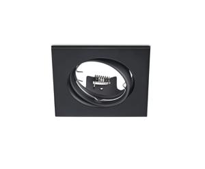 Trio Vierkante inbouwspotJura 8cm zwart - 650000132