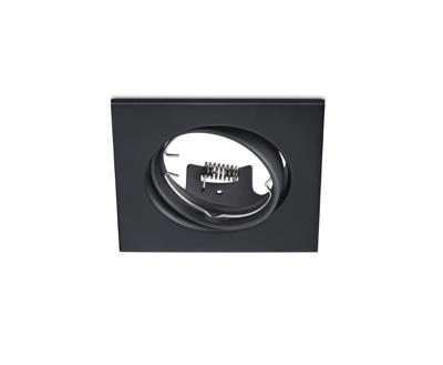 Trio Vierkante inbouwspotJura 8cm zwart - 650000132