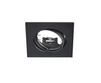 Trio Vierkante inbouwspotJura 8cm zwart - 650000132