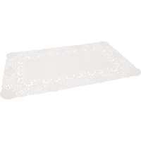 Taartrand | papier | 30x18cm | rechthoekig | wit | 2000 stuks