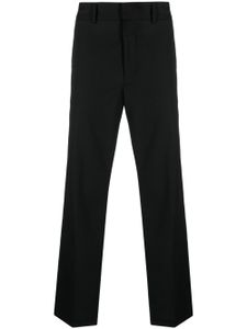 Patrizia Pepe straight-leg pressed-crease trousers - Noir