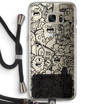Vexx Black City : Samsung Galaxy S7 Edge Transparant Hoesje met koord