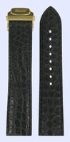 Horlogeband Tissot T600013511 Krokodillenleer Zwart 20mm - thumbnail