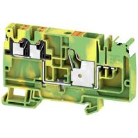 Weidmüller 2742080000 Voedingsklem Push-In-klem, Steekaansluiting Groen-geel 20 stuk(s)