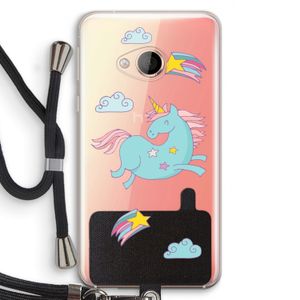 Vliegende eenhoorn: HTC U Play Transparant Hoesje met koord