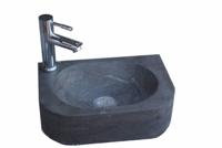 Combi pakket Natuursteen fontein Flow met kraan, rooster en sifon