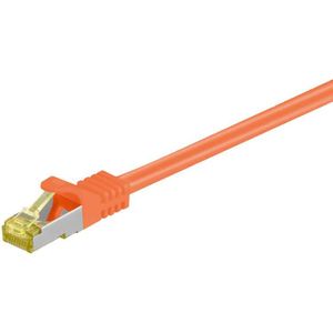 goobay Patchkabel RJ-45 S/FTP met Cat.7 kabel 5 meter, Ruwe kabel