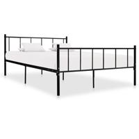 Bedframe metaal zwart 180x200 cm
